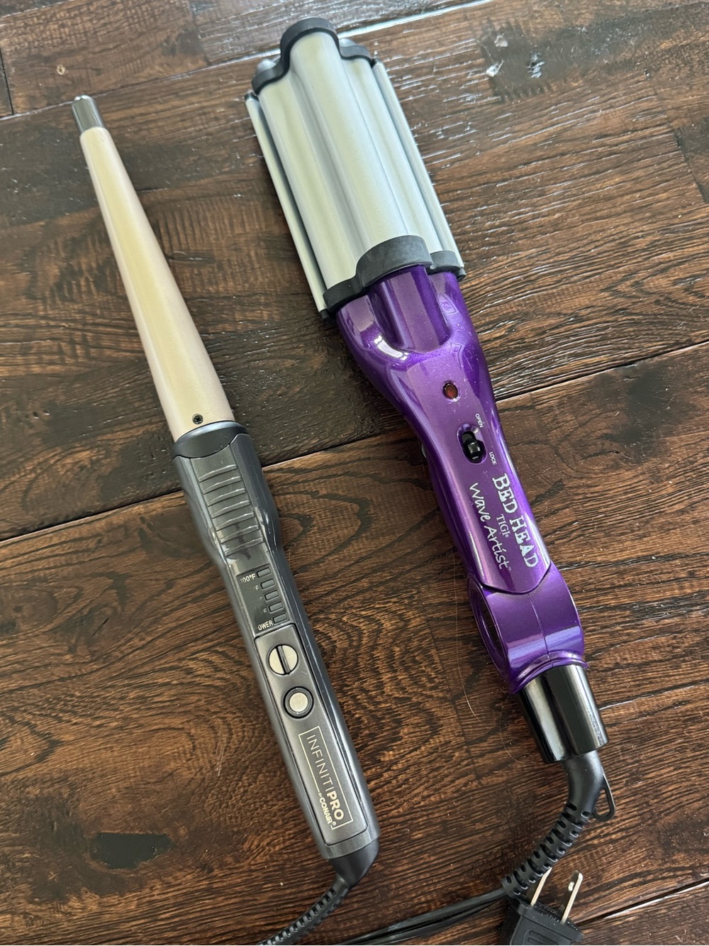 BedHead Wave Artist and Conair Infiniti Pro Curling Wand